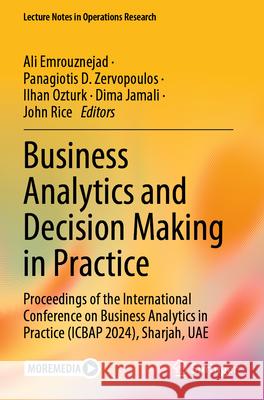 Business Analytics and Decision Making in Practice  9783031615917 Springer Nature Switzerland - książka