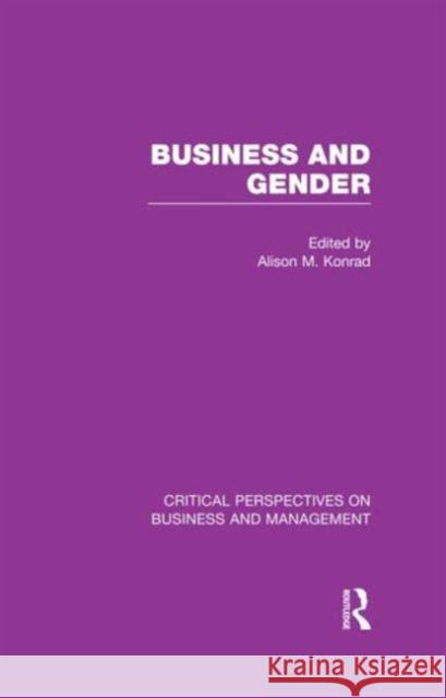 Business and Gender Alison M. Konrad 9780415666565 Routledge - książka