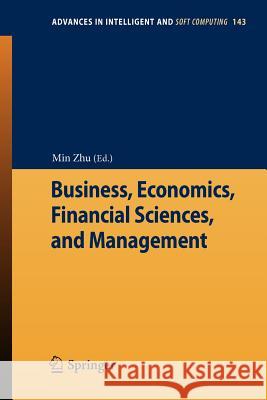 Business, Economics, Financial Sciences, and Management Min Zhu 9783642279652 Springer-Verlag Berlin and Heidelberg GmbH &  - książka