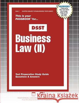 Business Law (II) Passbooks 9781799366072 National Learning Corp - książka