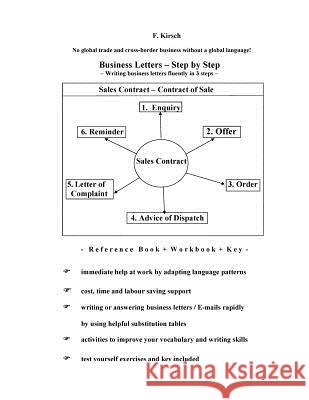 Business Letters - Step by Step: Writing business letters fluently in 3 steps Fritz Kirsch 9781542727440 Createspace Independent Publishing Platform - książka