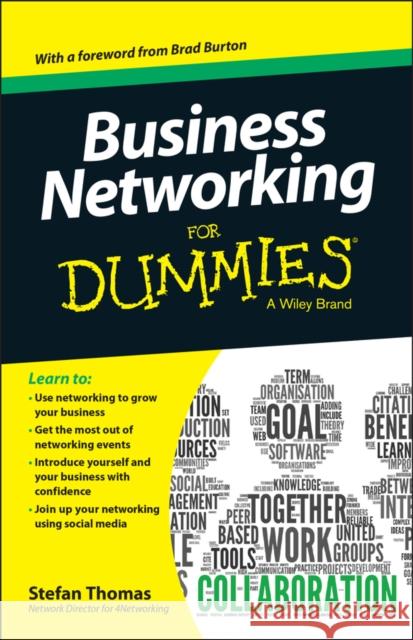 Business Networking For Dummies Stefan Thomas 9781118833353 John Wiley & Sons - książka