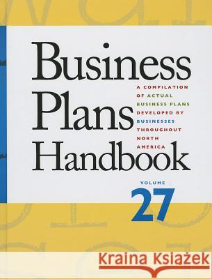 Business Plans Handbook Michelle Lee 9781414477275 Gale Cengage - książka