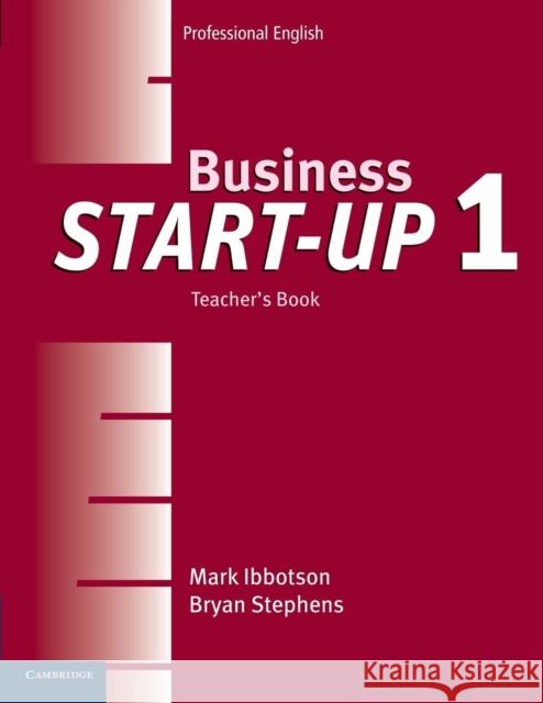 Business Start-Up 1 Ibbotson, Mark 9780521534666 Cambridge University Press - książka