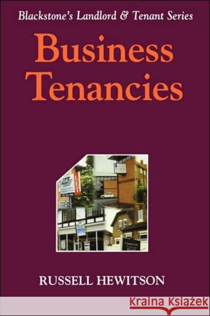 Business Tenancies Hewitson, Russell (Senior Lecturer in La 9781841741314 BLACKSTONE PRESS LTD - książka