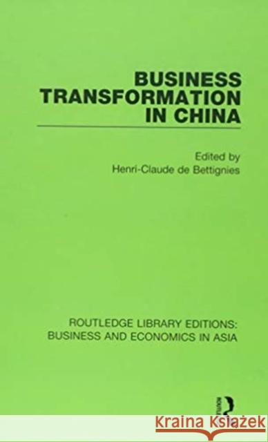 Business Transformation in China  9781138366831 Taylor and Francis - książka