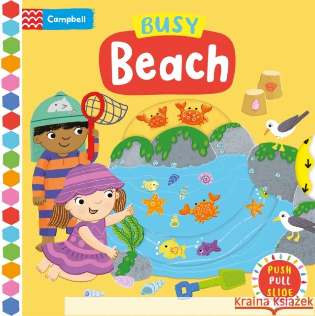 Busy Beach: A Push, Pull, Slide Book Campbell Books 9781035056217 Pan Macmillan - książka