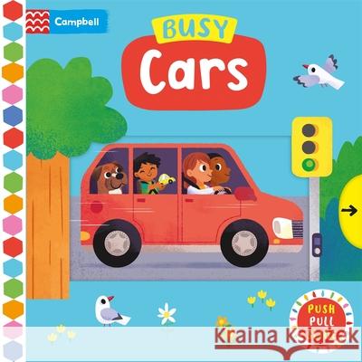 Busy Cars: A Push, Pull, Slide Book Campbell Books 9781035056194 Pan Macmillan - książka