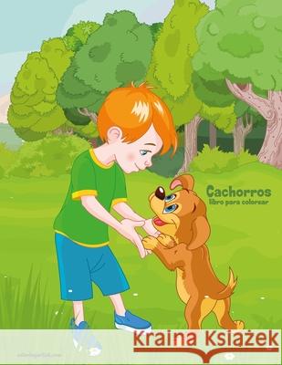Cachorros libro para colorear Nick Snels 9781706451082 Independently Published - książka