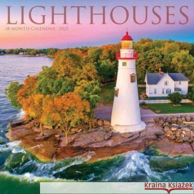 CAL 25 LIGHTHOUSES 2025 WALL WALL 9781549243738 Willow Creek Press Calendars - książka