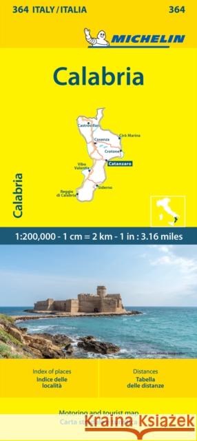Calabria - Michelin Local Map 364 Michelin 9782067268098 Travel House Media - książka
