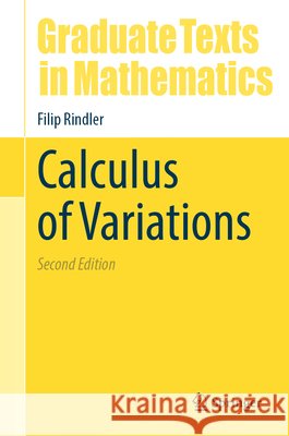 Calculus of Variations Filip Rindler 9783032244826 Springer Nature Switzerland AG - książka