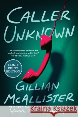 Caller Unknown Gillian McAllister 9780063475298 William Morrow Large Print - książka