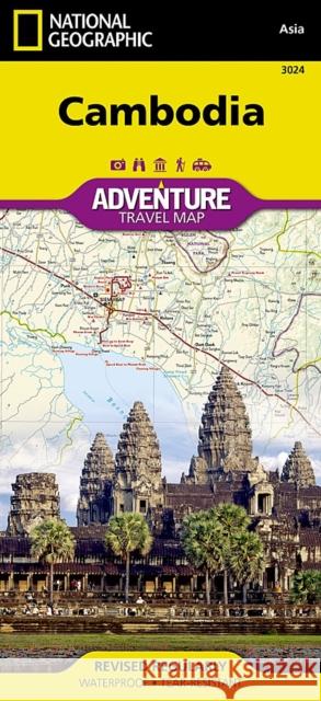Cambodia Map National Geographic Maps 9781597756228 National Geographic Maps - książka