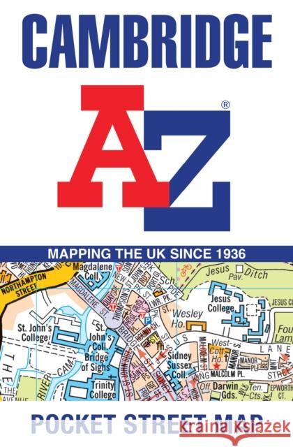 Cambridge A-Z Pocket Street Map A-Z Maps 9780008657550 HarperCollins Publishers - książka