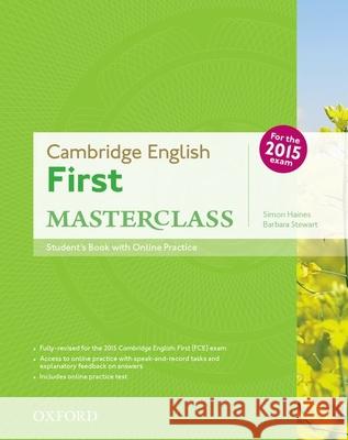 Cambridge English First Masterclass SB Haines Stewart 9780194512688 Oxford University Press - książka