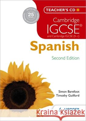Cambridge Igcsea Spanish Teacher's CD-ROM 2nd Edition Barefoot, Simon|||Guilford, Timothy 9781471890222  - książka