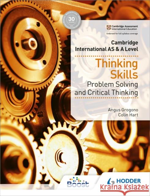 Cambridge International AS & A Level Thinking Skills Colin Hart 9781510421899 Hodder Education - książka