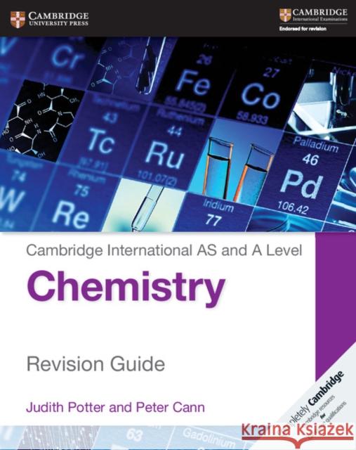 Cambridge International AS and A Level Chemistry Revision Guide Judith Potter, Peter Cann 9781107616653 Cambridge University Press - książka