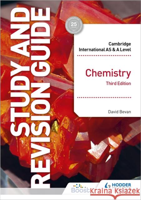 Cambridge International AS/A Level Chemistry Study and Revision Guide Third Edition David Bevan 9781398344396 Hodder Education - książka