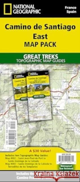 Camino de Santiago East Map Map Pack Bundle: 2 map set National Geographic Maps 9781566959278 National Geographic Maps - książka