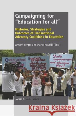 Campaigning for Education for All Antoni Verger Mario Novelli 9789460918773 Sense Publishers - książka