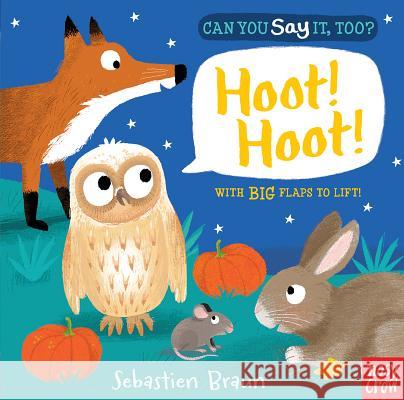 Can You Say It, Too? Hoot! Hoot! Nosy Crow                                Sebastien Braun 9780763675882 Nosy Crow - książka