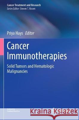 Cancer Immunotherapies  9783030963781 Springer International Publishing - książka