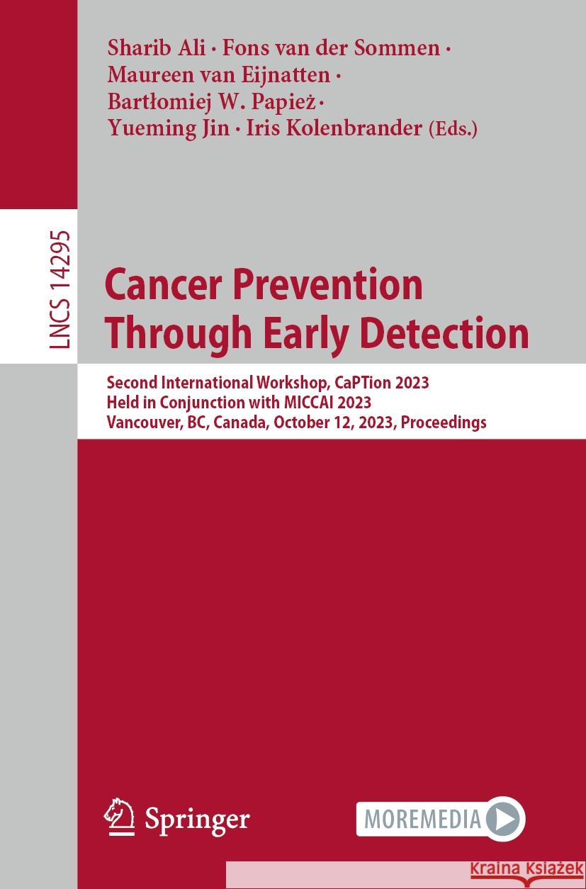 Cancer Prevention Through Early Detection  9783031453496 Springer Nature Switzerland - książka