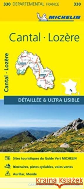 Cantal, Lozire - Michelin Local Map 330 Michelin 9782067202320 Michelin Editions des Voyages - książka
