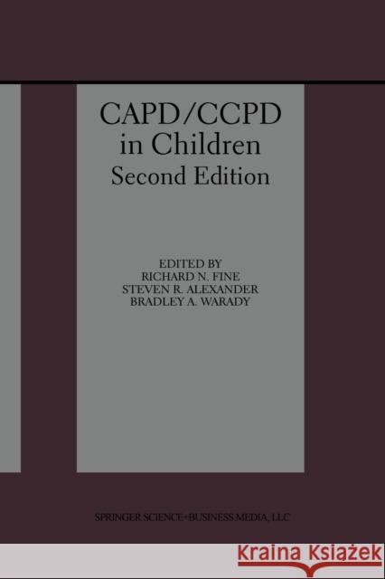 Capd/Ccpd in Children Fine, Richard N. 9781461372370 Springer - książka