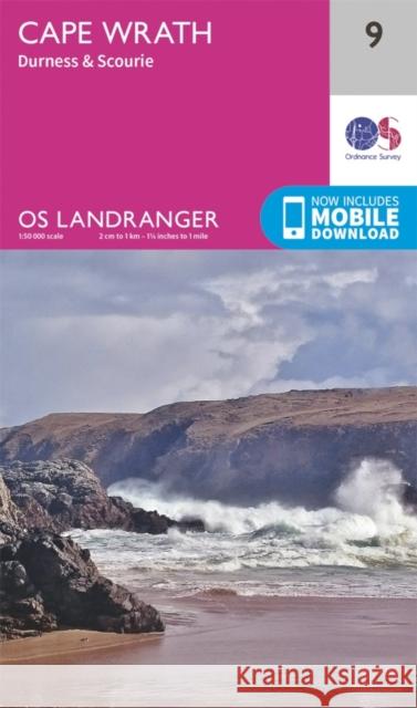 Cape Wrath, Durness & Scourie Ordnance Survey 9780319261071 Ordnance Survey - książka