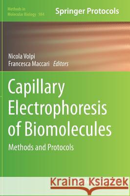 Capillary Electrophoresis of Biomolecules: Methods and Protocols Volpi, Nicola 9781627032957 Humana Press - książka