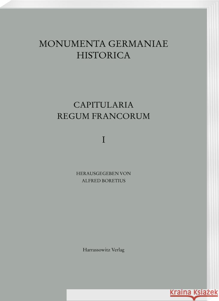 Capitularia Regum Francorum 1 Boretius, Alfred 9783447170260 Harrassowitz - książka
