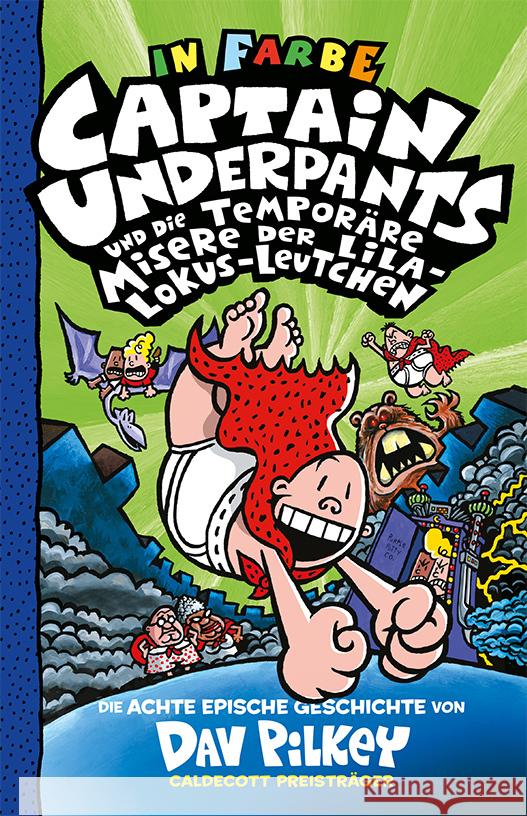 Captain Underpants und die temporäre Misere der Lila-Lokus-Leutchen Pilkey, Dav 9783948638900 Adrian Verlag - książka