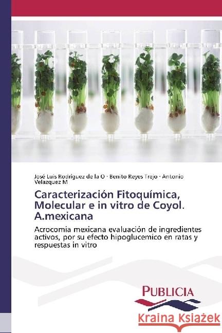 Caracterización Fitoquímica, Molecular e in vitro de Coyol. A.mexicana : Acrocomia mexicana evaluación de ingredientes activos, por su efecto hipoglucemico en ratas y respuestas in vitro Rodríguez de la O, José Luis; Reyes Trejo, Benito; Velazquez M, Antonio 9783841683052 Publicia - książka