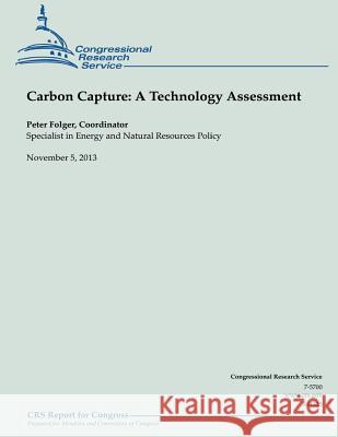 Carbon Capture: A Technology Assessment Peter Folger 9781503236653 Createspace - książka