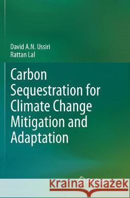 Carbon Sequestration for Climate Change Mitigation and Adaptation David A. N. Ussiri Rattan Lal 9783319852553 Springer - książka