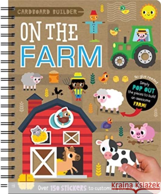 Cardboard Builder On the Farm Patrick Bishop 9781803370729 Make Believe Ideas - książka