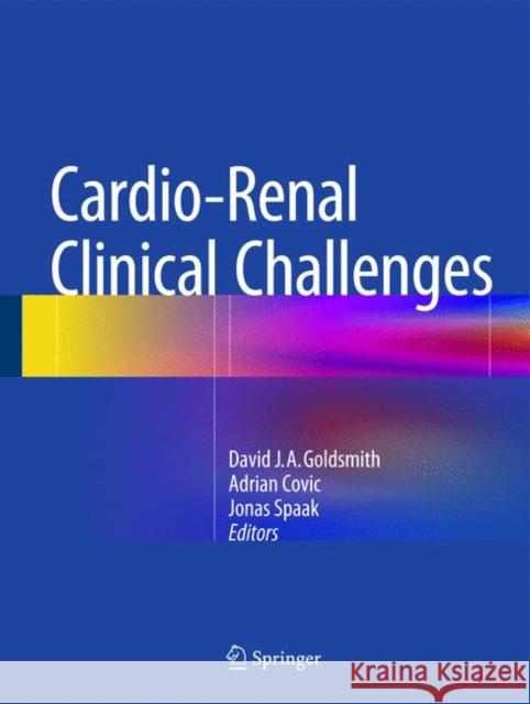 Cardio-Renal Clinical Challenges David J. a. Goldsmith Adrian Covic Jonas Spaak 9783319091617 Springer - książka