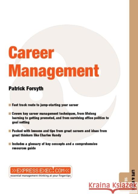 Career Management Patrick Forsyth 9781841121925 JOHN WILEY AND SONS LTD - książka