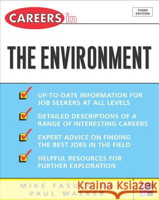 Careers in the Environment Mike Fasulo Paul Walker 9780071476119 McGraw-Hill Companies - książka