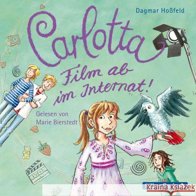 Carlotta - Film ab im Internat!, 2 Audio-CDs Hoßfeld, Dagmar 9783867421300 Silberfisch - książka