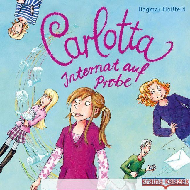 Carlotta - Internat auf Probe, 2 Audio-CDs : Gekürzte Lesung Hoßfeld, Dagmar 9783867421164 Silberfisch - książka