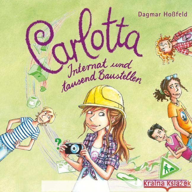 Carlotta, Internat und tausend Baustellen, 2 Audio-CDs : gek. Aufl. Hoßfeld, Dagmar 9783867421744 Silberfisch - książka