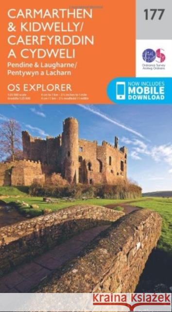 Carmarthen and Kidwelly Ordnance Survey 9780319243701 Ordnance Survey - książka