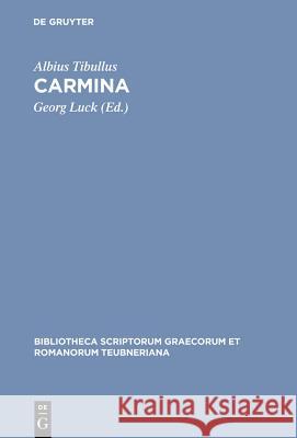 Carmina Tibullus, Albius 9783598718649 Saur - książka