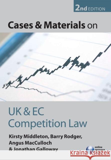 Cases and Materials on UK and EC Competition Law Jonathan Middleton 9780199290390  - książka