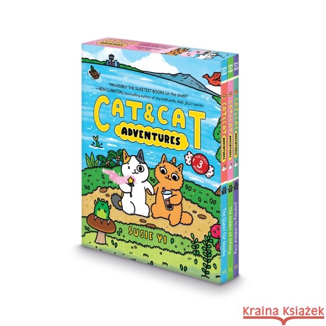 Cat & Cat Adventures 3-Book Box Set: A Graphic Novel Susie Yi 9780063459984 Harperalley - książka