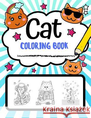 Cat Coloring Book: Super Cute Cat Coloring Pages, Perfect Cat Lover Gift Coloring Pages Studios 9781790813094 Independently Published - książka